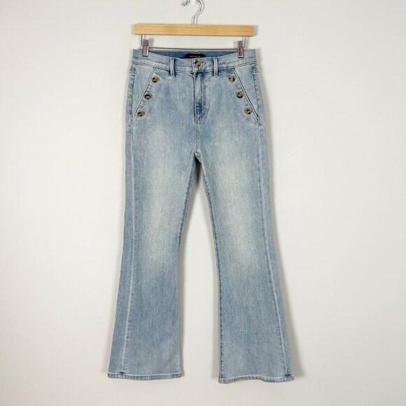 Ann Taylor Sailor Boot Cut Jeans Light Blue Wash Size 4 Women's - Picture 1 of 4